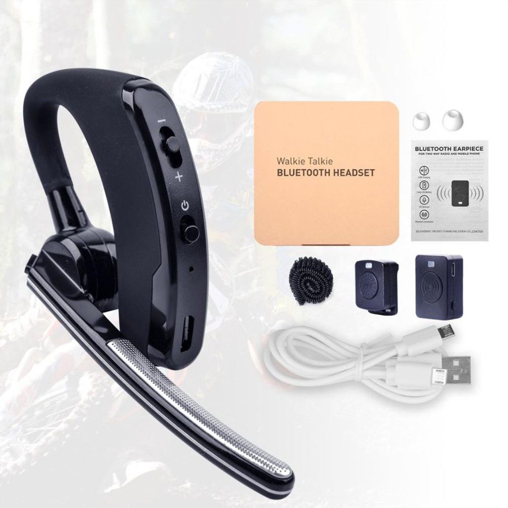 Wireless Walkie Talkie Headset, Bluetooth Earpiece for Motorola,