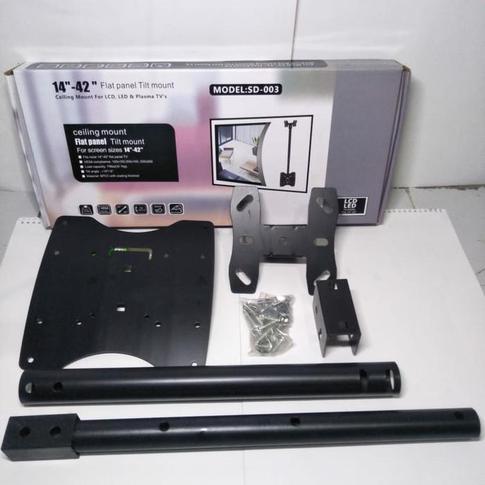 BRACKET TV CEILING / GANTUNG PLAFON (PANJANG TIANG 50CM) HANYA TIANG