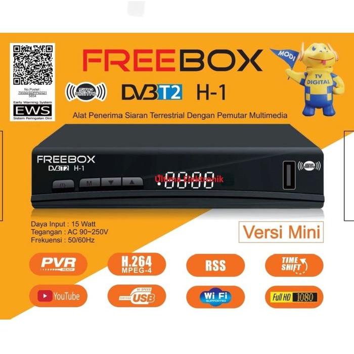 Set Top box tv digital freebox DVB T2 Full HD- STB FreeBOX STOCK