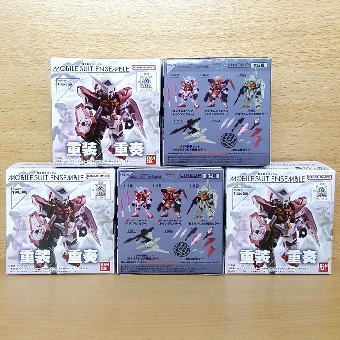 Terbatas MOBILE SUIT ENSEMBLE 15.5 [5/SET] Gundam Exia Dynames (Trans-am Color) ReZEL (General
