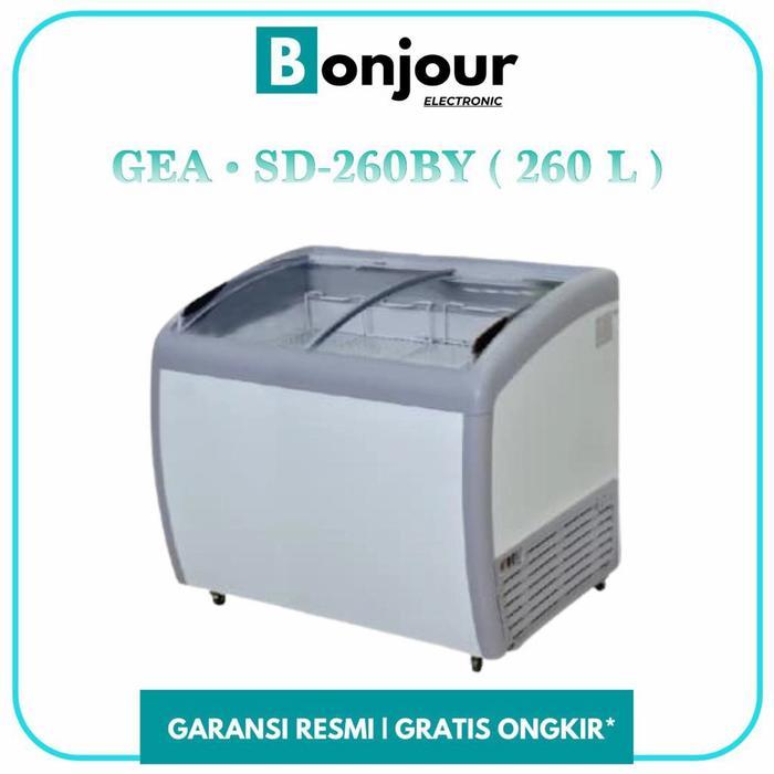 GEA FREEZER SLIDING KACA I SD260BY I SD-260 I PROMO GEA FREZEER 260L
