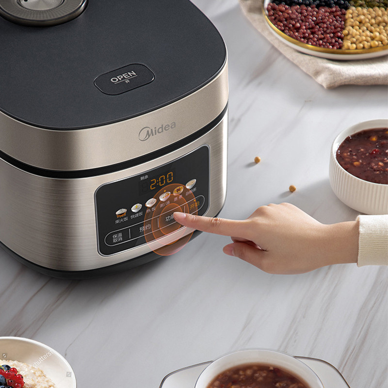 Midea Rice Cooker 4L/5L Capacity Multifunctional Electric Rice Cooker Non-Stick Metal Shell Kitchen