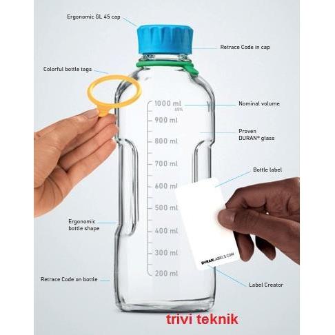 Bottle Sample Laboratory Glass Duran Youtility,Botol Sampel Kaca Lab