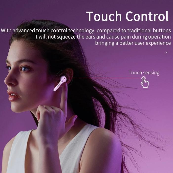 J18 Tws Headphone Bluetooth Stereo True Wireless Headphone Earbud Di Ear Handsfree Earphone Telinga
