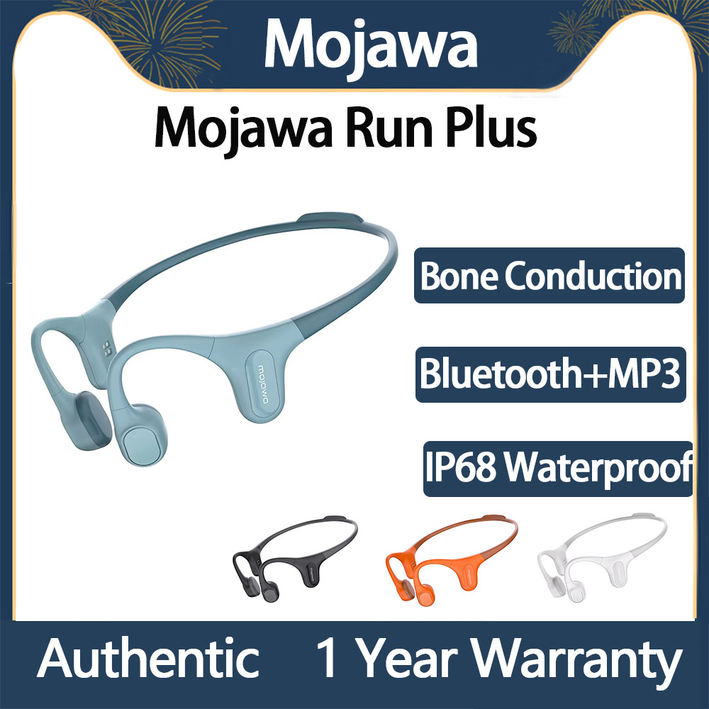 Original Mojawa Run Plus Bone Conduction Headphones IP68 Waterproof Swimming Headphones Open Ear