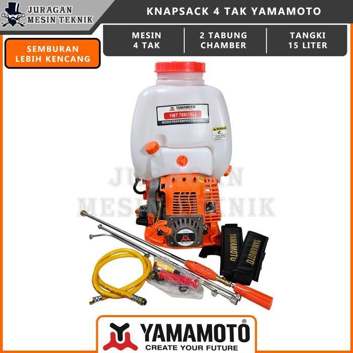 MESIN SEMPROT HAMA PERTANIAN 4 TAK YAMAMOTO KNAPSACK SPRAYER BENSIN MURNI - Yamamoto 4 Tak 15L