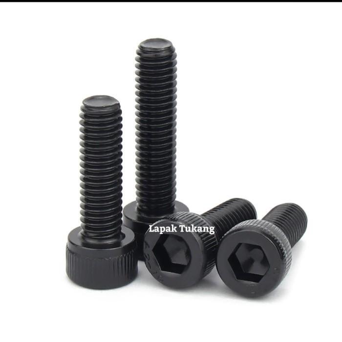 10pcs Black Stainless Paket 10 Baut L Hex Stainless Hitam M2.5 Panjang 10 mm Kepala Segi Enam Baut L