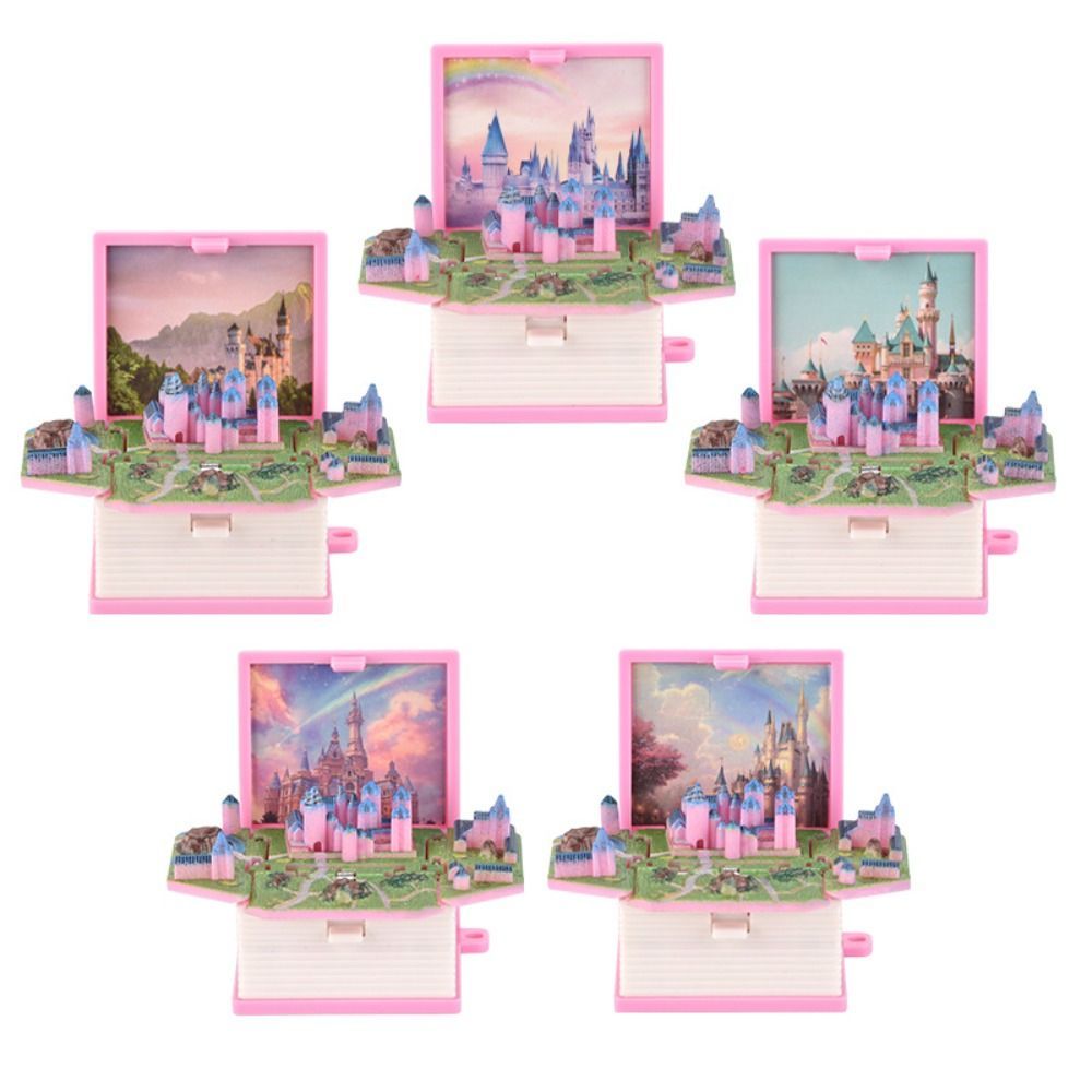 Birthday Castle Book Sensory 3d Mini Stereo Backpack Keychain Anxiety Stress Relief Keychain