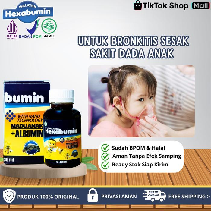 Hexabumin - Untuk Asma Sesak Nafas Bronkitis TBC Batuk Tak Kunjung Sembuh / Berkepanjangan, Sakit