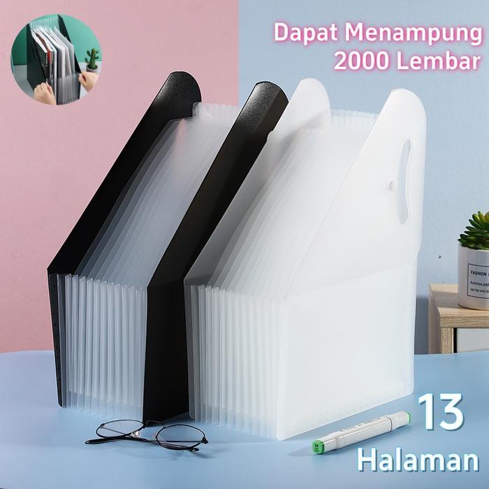 Standing File A4 / File Folder Document Bag / Tas Dokumen File File Filling Folder 13 Sekat Pasti