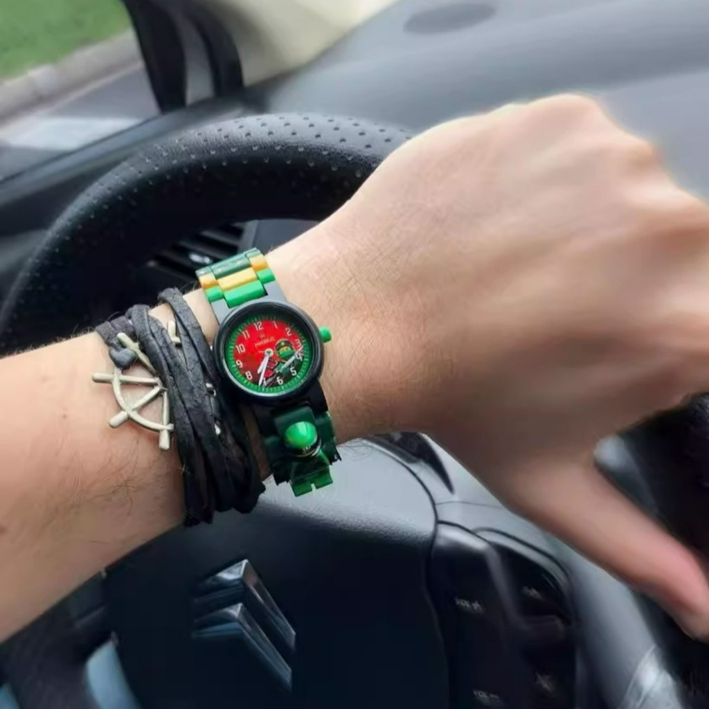 LEGO NINJAGO Watch GREEN LLOYD Master of Spinjitzu Assembled Building Blocks Toys for Birthday Gift