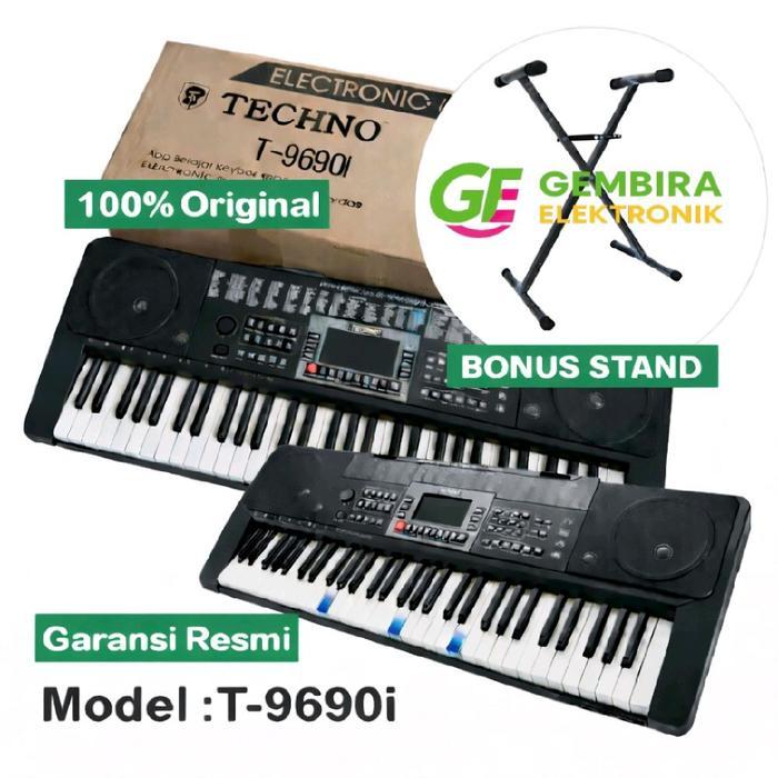 Keyboard Techno T9690i Original Support USB MP3 Tuts Nyala Garansi Resmi 1 Tahun