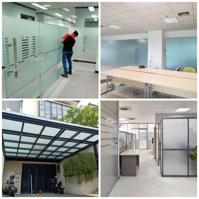 "New" STICKER KACA BURAM/STICKER KACA SANDBLAST