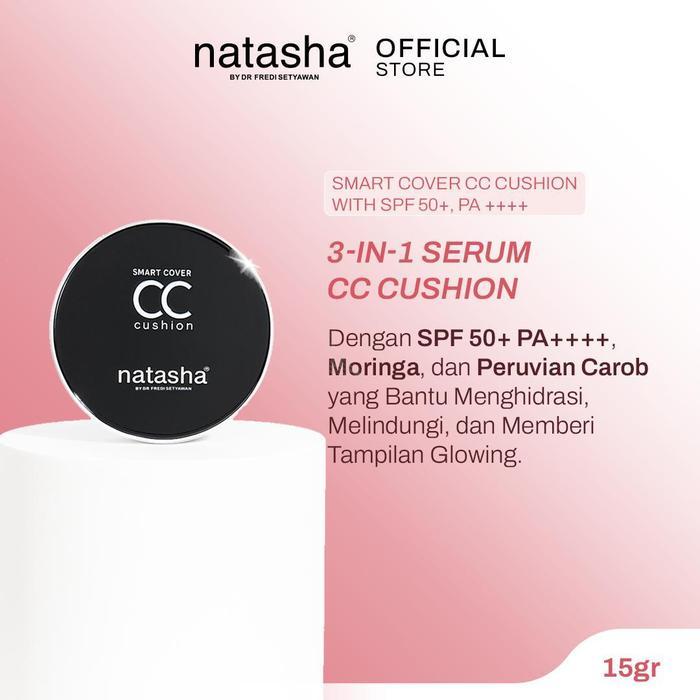 DISKON [TWINPACK] Natasha Paket Isi 2 Natasha Smart Cover CC Cushion dengan SPF 50+ PA++++ Water