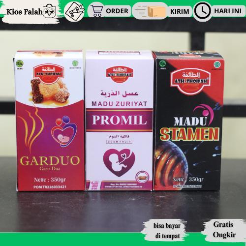 Ath-Thoifah Paket Lengkap Promil 3 At Thiofa Madu Zuriyat Penyubur Pria Kandungan Garduo Untuk Suami