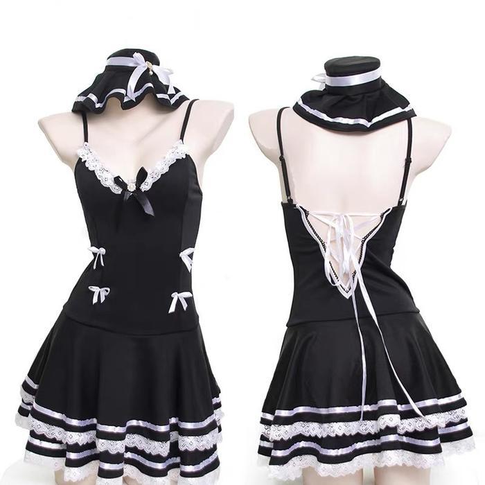 Set Lingerie G String Wanita Pelaut Seragam Cosplay Anime Cosplay Gaun Putri 2A399 Sexy