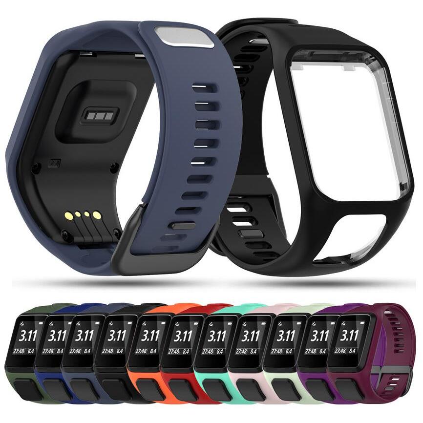 Silicone Replacement Wrist Watch Band Strap For TomTom Runer 2/3/2 Cardio/Spark 3 Sport Watch For