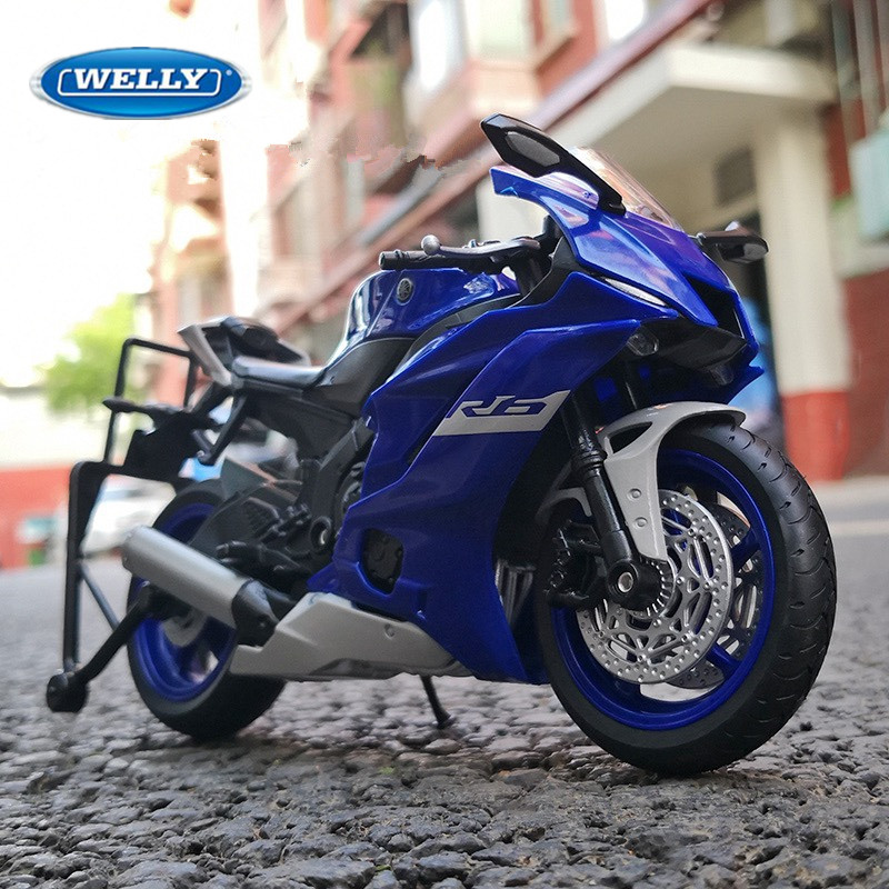 Welly 1:12 Yamaha YZF-R6 Alloy Racing Motorcycle Model Diecast Metal