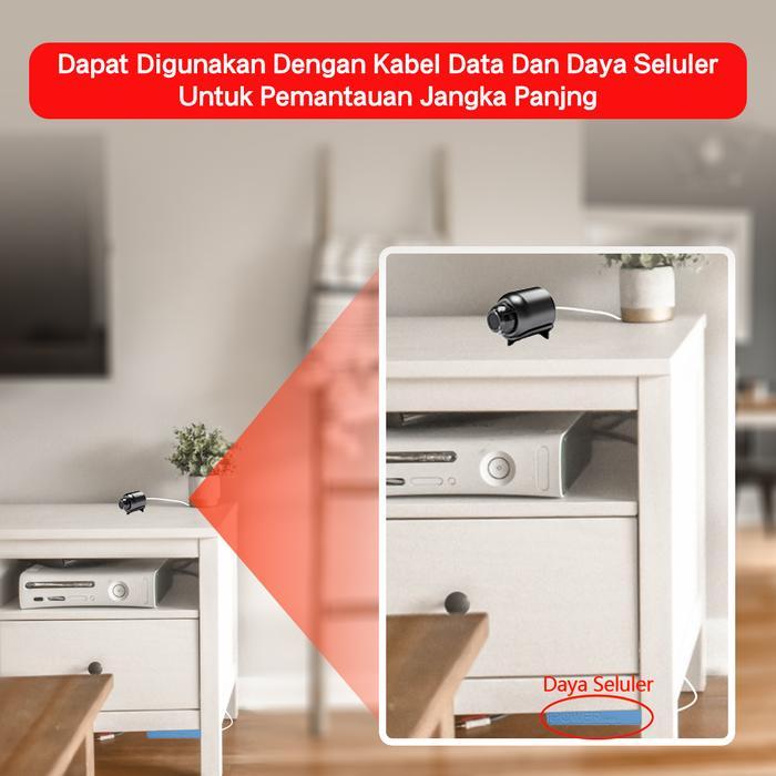 XIHANCAM 3MP CCTV Mini Tersembunyi Spy Cam Wifi CCTV Kecil Spy Kamera Mini Wifi Jarak Jauh Lewat HP