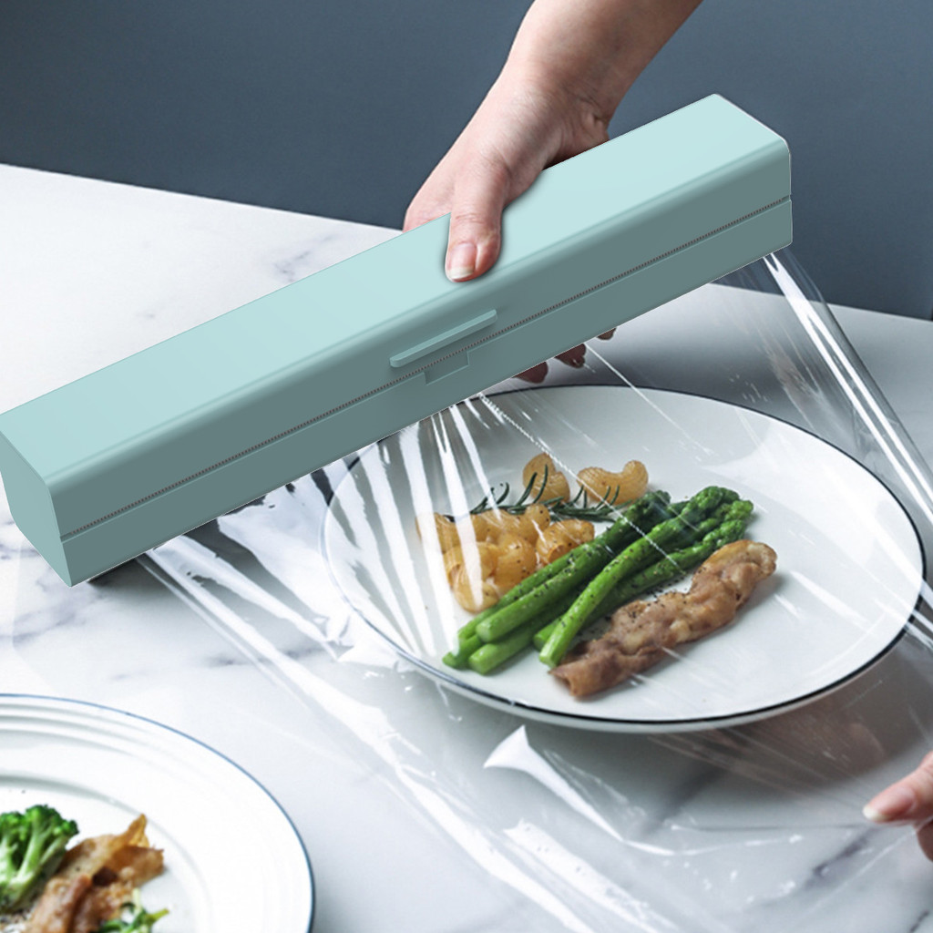 Cling Film Cutter Plastic Wrap Dispenser Kitchen Accessori Wrap Film Cutter Magnetic Cling For Food 