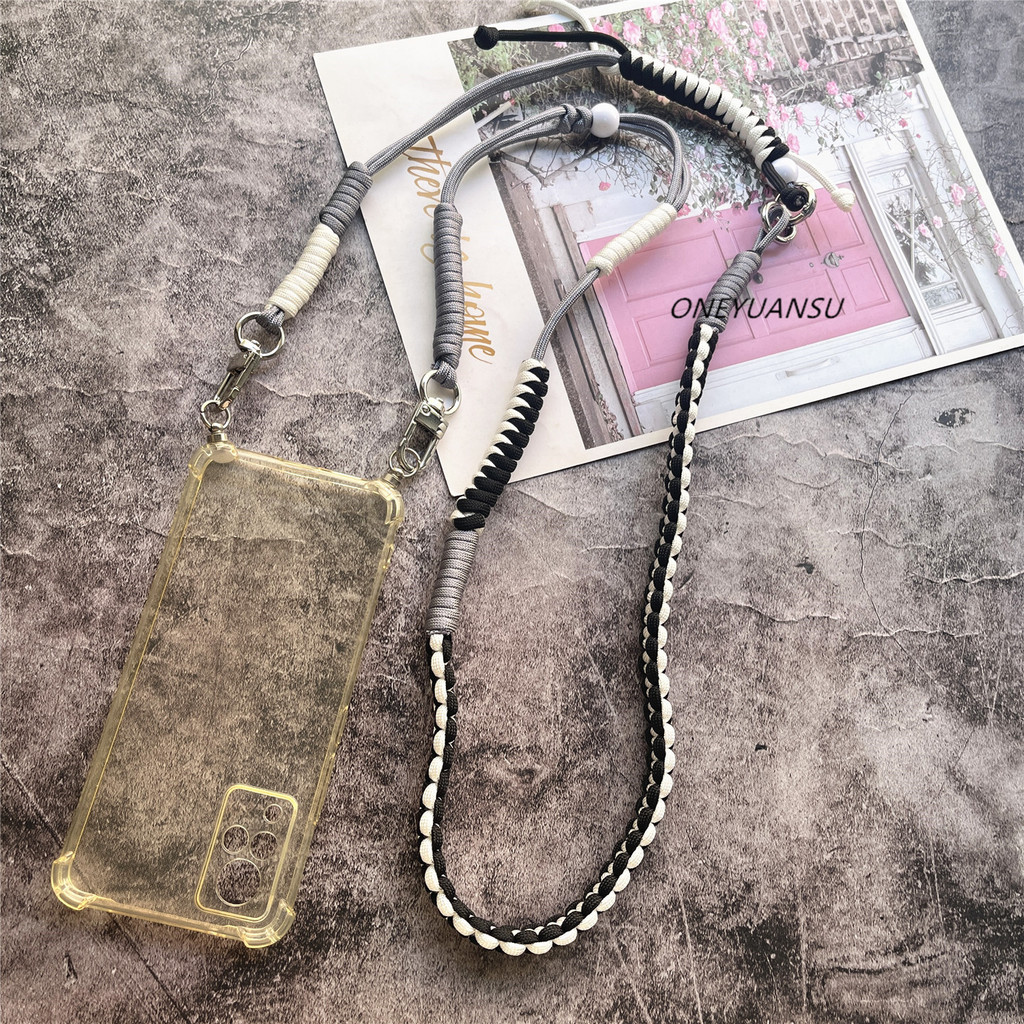 Phone Lanyard Handwoven Mobile Accessories With Patch Cellular Strap Crossbody Chain Universal Phone