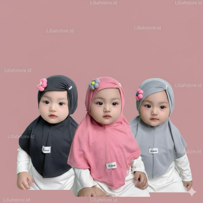 Hijab Bayi Lucu - Hijab Anak - Jilbab Anak Terbaru -Hijab Bayi Zihan Muslim Populer