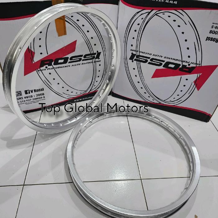 Velg VRossi Silver Ring 17 dan 18 Sepasang Semua Motor Motorcycle