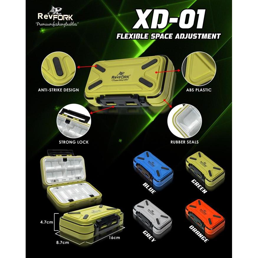 Terlaris Tackle Box Revfork Xd-01 Waterproof Tackle Box #Gratisongkir