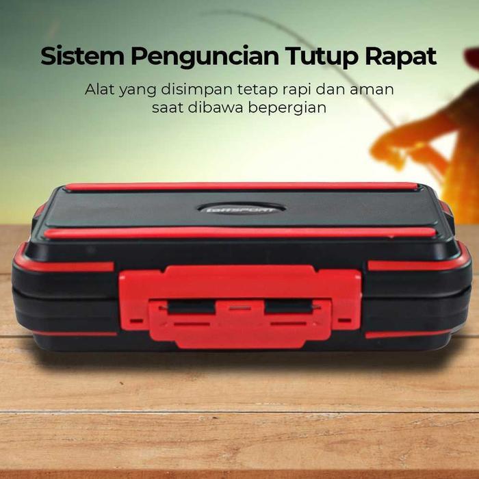 Terlaris Taffsport Kotak Plastik Besar Tempat Alat Perkakas Kail Pancing Tackle Box Waterproof -