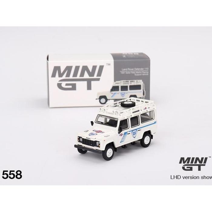 MINIGT 558 Land Rover Defender 110 1991 Safari Rally Martini Racing