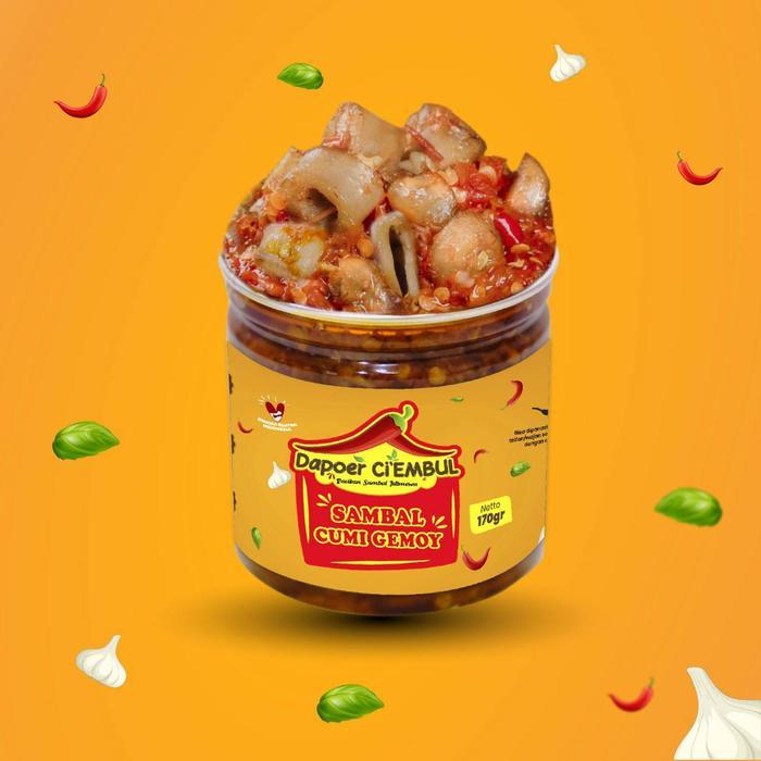 Sambal Yoren Sambal Cumi Asin Sambal Pedas Cumi Gemoy 170 Gram