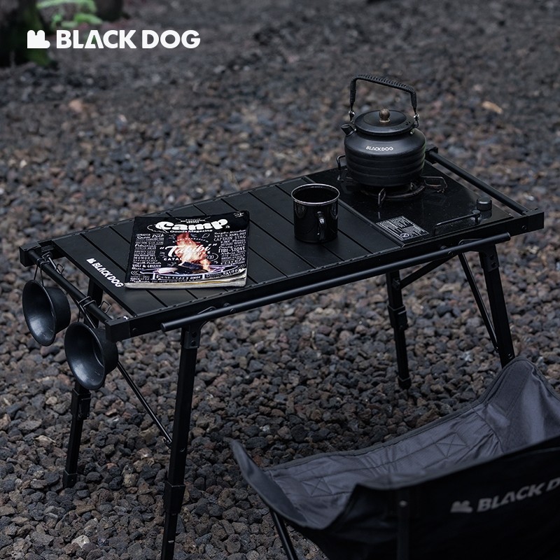 BLACKDOG IGT Table Folding Adjustable Height Aluminum Alloy Camping Roll Table Outdoor Furniture