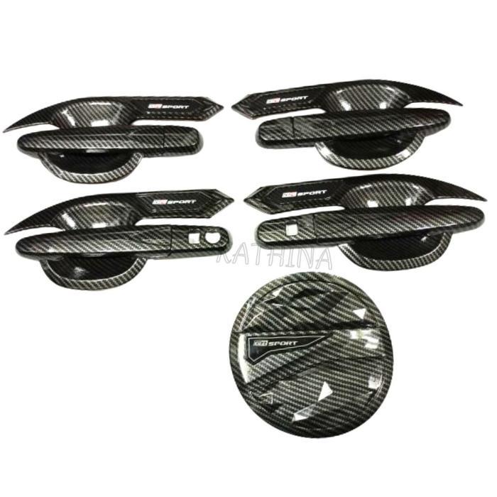 Promo Paket Outer Handle Tank Cover Pintu Mobil Rush 2018 Carbon Gr Sport