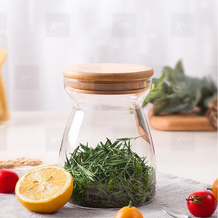 Toples Kaca Makanan Storaged Jar Display Food 600ml