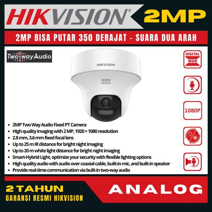 CCTV Hikvision 2MP PTZ Indoor Two Way Audio Audio Dua Arah Kamera Camera CCTV