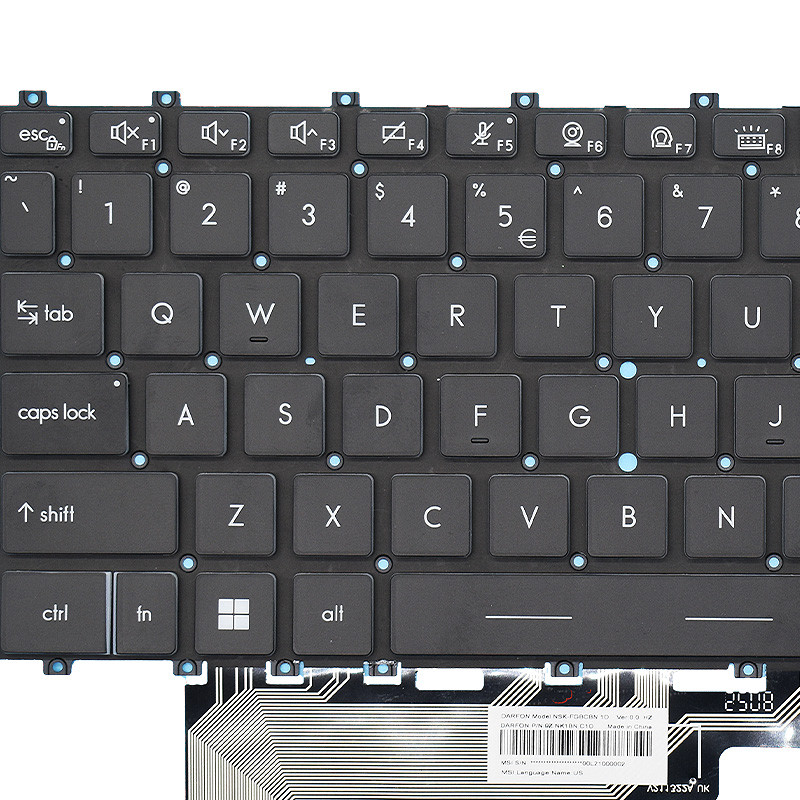 Replacement US/RU backlit Laptop Keyboard For MSI Modern 14 C12MO C11M C13M C5M C7M MS-14JK MS-14J