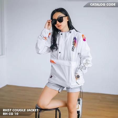 RH57 JACKET COUGLE RH CG 10 JAKET PRIA WANITA PUTIH