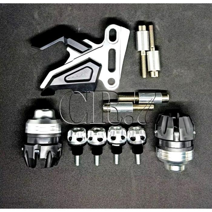Paket Hemat 3 In 1 Cover Kaliper Plus Jalu As Roda Plus Baut Spakbor Variasi For Yamaha Nmax Aerox