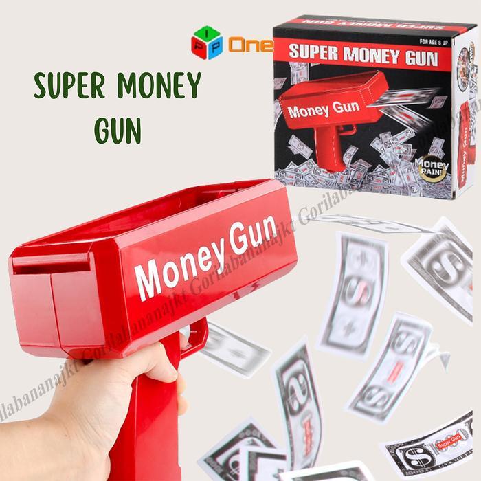 Ready Mainan Pistol Uang Money Toy Tembakan Uang MainanAnak