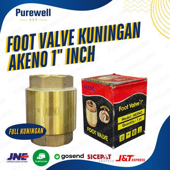 Toto - Tusen Klep Kuningan 1 Inch Akeno - Foot Valve 1 Inch Kuningan Akeno Sparepart Pompa Air -