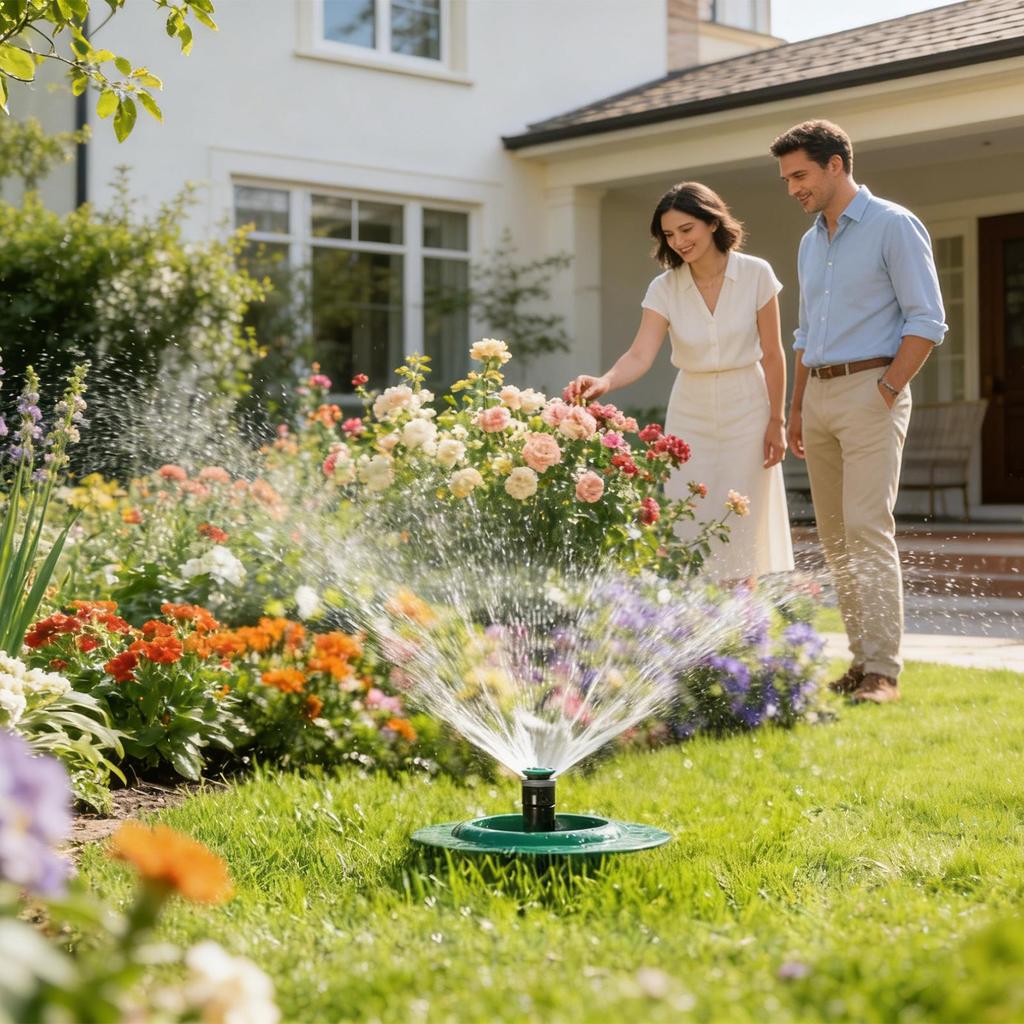 Irrigation Sprinkler Heads Adjustable Depth Irrigation Protector Sprinkler Spray Guard for Lawn Yard