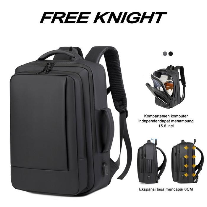 Eiger Summit Gear - Freeknight Tas Punggung Pria Ransel Laptop Expandable Usb Port Multifungsi