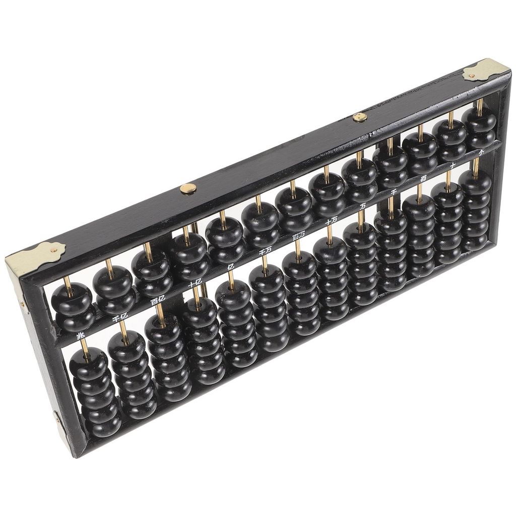 7 Beads Wooden Frame Iron Rods Traditional Arithmetic Abacus For Tool Vintage Style School Supplies