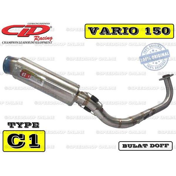Knalpot Cld Racing Vario 150Fi Type C1 Silencer Bulat Doff