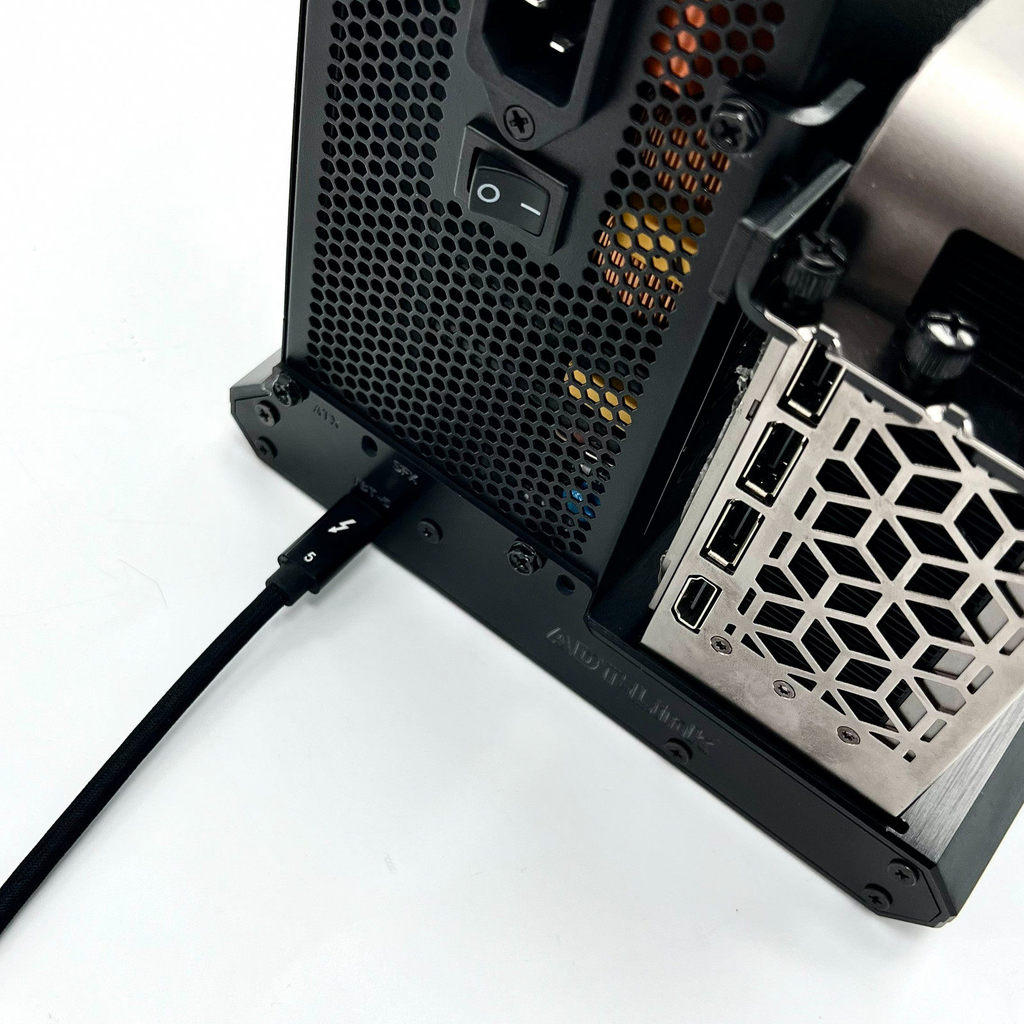 ADT Thunderbolt-5 PCIe 4.0 x4 80Gbps External Graphics Card GPU Dock Aluminum Enclosure