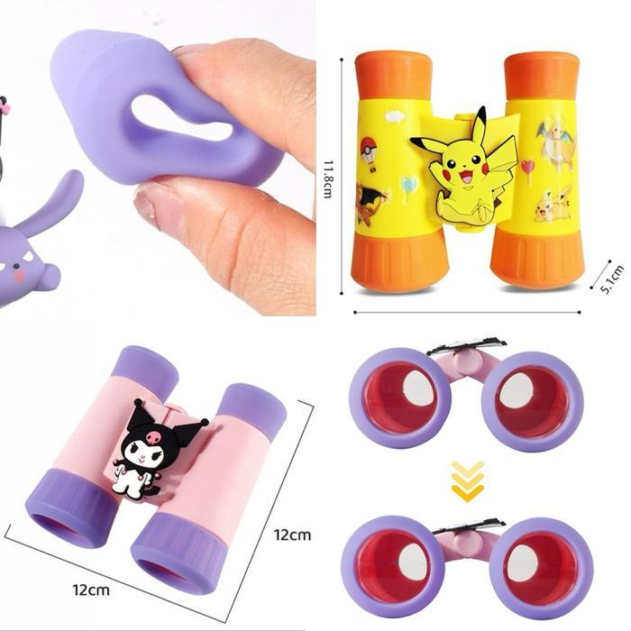 sanrio binocular teropong pikachu monokuler outdoor toys magnifier