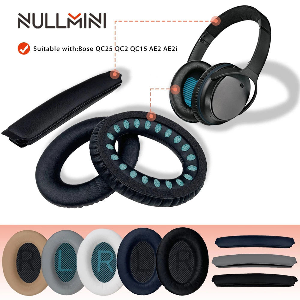 NullMini Replacement Leather Earpads For Bose QC15 QC2 QC25 AE2 AE2i Headphones Headband High