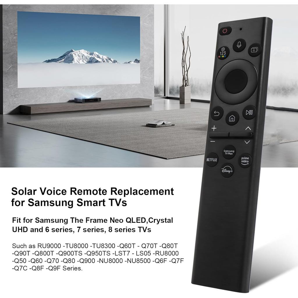RECHARGEABLE AND SOLAR REMOTE CONTROL FOR VOICE BN59-01385A BN59-01385B BN59-01242A,QN50Q80BAFXZX,