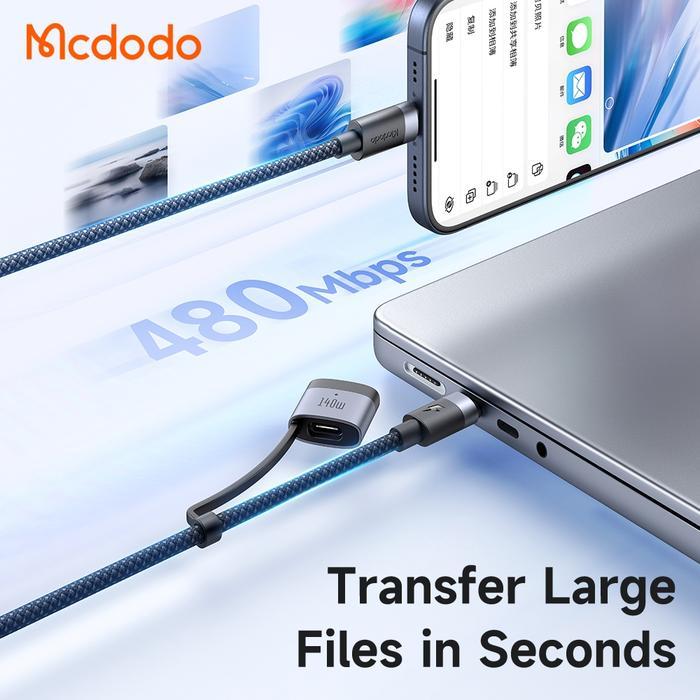 NEW PRODUK MCDODO KABEL CHARGER 2IN 1 MAGSAFE 3 + PD3.1 TYPE C FAST CHARGING 140W -240W MAX FOR
