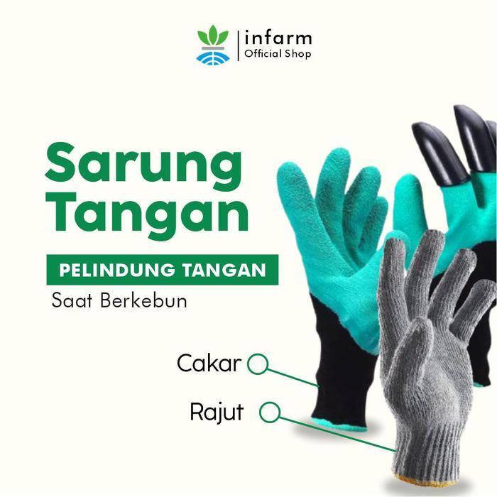 INFARM - Sarung Tangan Berkebun Bahan Rajut Sarung Tangan Rajut Sarung Tangan Cakar Sarung Tangan